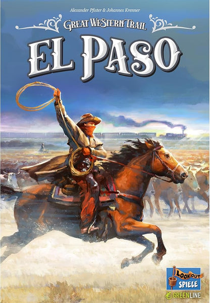Great Western Trail El Paso Board Game - Fast-Paced Cattle Trade Strategy Game Compact Travel-Friendly for Kids &amp Adults Ages 12+ 1-4 Players 60-90 Min Playtime Made by Lookout Games