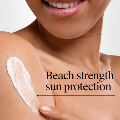 Neutrogena Sunscreen Lotion Beach Defense SPF 50, Face and Body Sunscreen, Hawaii Reef Act 104 Compliant, Octinoxate & Oxybenzone Free, Oil Free, Fast Absorbing Sun Care, 6.7 fl oz