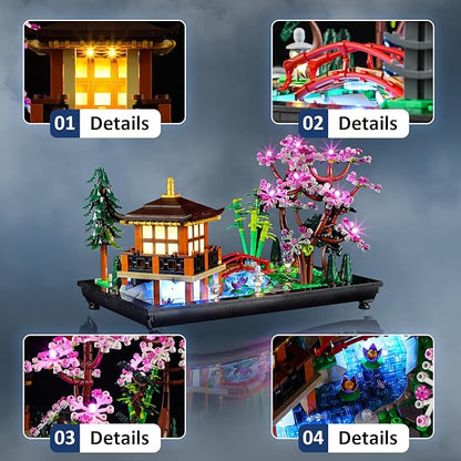 LED Light Kit for Lego 10315 Icons Tranquil Garden Set Compatible with Lego 10315 Building Blocks Model(Not Include Blocks Set)