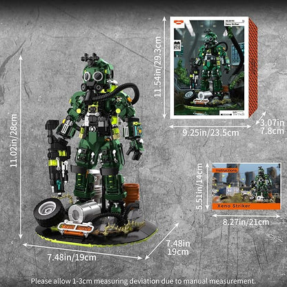 Xeno-Striker Building Set Rescuer-Figures Toy Buildings Blocks for Adult Teens DIY Craft Model Building Kits for Boys Girls 12+ Home Office Decor Graduation Birthday 1271PCS