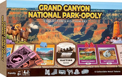 MasterPieces Opoly Board Games - Grand Canyon National Park Opoly - Officially Licensed Board Games for Adults Kids &amp Family