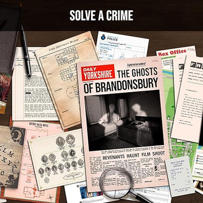 PROFILER - The Ghosts Of Brandonsbury : Discover the secrets of a doomed hotel – Murder Mystery Games for Adults – Individuals Date Night Family Night