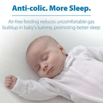 Dr. Brown's Anti-Colic Options+ Narrow Glass Baby Bottle with Level 1 Slow Flow Nipple, BPA-Free, 4 oz/120mL, 2-Pack
