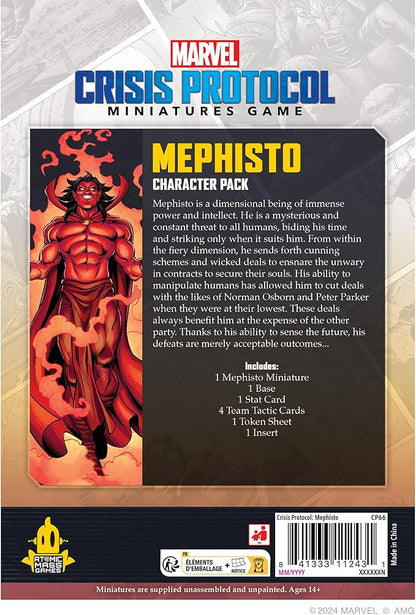 Marvel: Crisis Protocol Mephisto Character Pack - Manipulator of The Battlefield! Tabletop Superhero Game Ages 14+ 2 Players 90 Minute Playtime Made by Atomic Mass Games