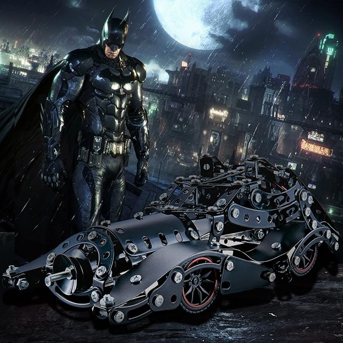 Erector Sets for Boys Age 8 9 10 11 12-16 and Older 332 Pcs Batman Model Car Building Set for Kids Ages 8-12 Year and Up Metal STEM Educational Toy for Kids Boys Girls or Adults