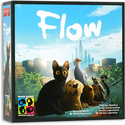 Flow: The Official Cooperative Board Game | Strategy Game for 1–4 Players Ages 8+ | Based on The Award-Winning Animated Film | Family &amp Solo Play | Survive The Flood Rescue Allies