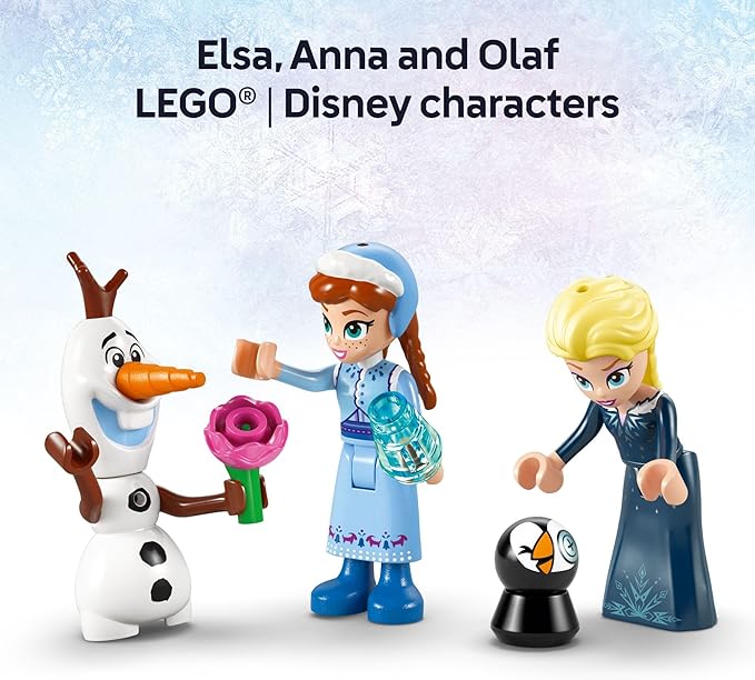 LEGO Disney Frozen: Arendelle Frozen Castle - Building Playset for Kids - Frozen Castle Toy for Fans with Princess Anna and Elsa Minidolls - 5 Year Old Girl &amp Boy Birthday Gift - 43265