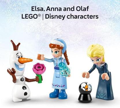 LEGO Disney Frozen: Arendelle Frozen Castle - Building Playset for Kids - Frozen Castle Toy for Fans with Princess Anna and Elsa Minidolls - 5 Year Old Girl &amp Boy Birthday Gift - 43265