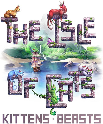 The Isle of Cats: Kittens + Beasts Expansion - Boardgame Ages 8+