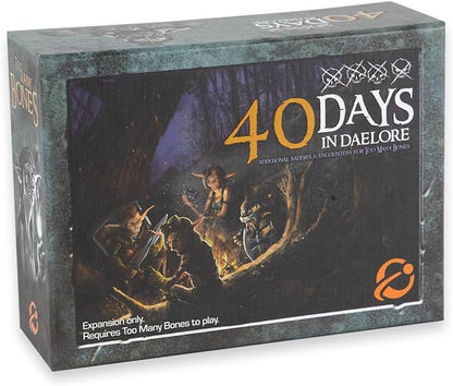Too Many Bones: 40 Days in Daelore Expansion – Tabletop Dice-Builder Fantasy RPG Game Add-on