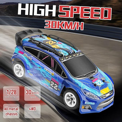 Goolsky WLtoys 284010 RC Drift Car 1:28 Scale 2.4GHz Remote Control Car 4WD 30KM/H High Speed RC Racing Cars with Metal Chassis for Adults