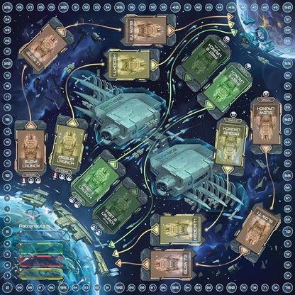Dead Alive Games: Lunar Rush - Standard Edition - Euro-Style Board Game Moon &amp Space Resource Management Worker Placement Ages 14+ 1-4 Players
