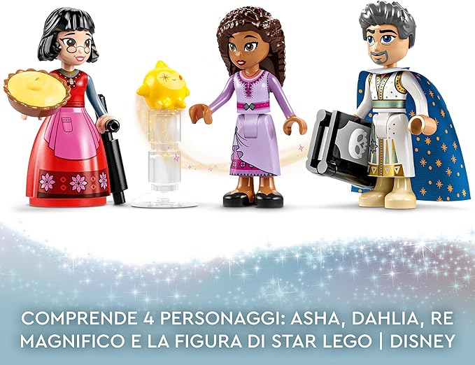 LEGO 43224 Disney Princess König Magnificos Schloss 4 Etagen 4 Charaktere