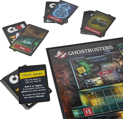 Hasbro Gaming Clue: Ghostbusters Edition Game Cooperative Board Game for Kids Ages 8 and Up Players Can Team Up to Battle Ghosts