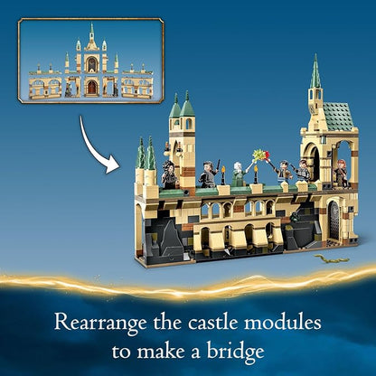 LEGO Harry Potter The Battle of Hogwarts Building Toy Set Harry Potter Toy for Boys Girls and Kids Ages 9+ Features a Buildable Castle Section and 6 Minifigures to Recreate an Iconic Scene 76415