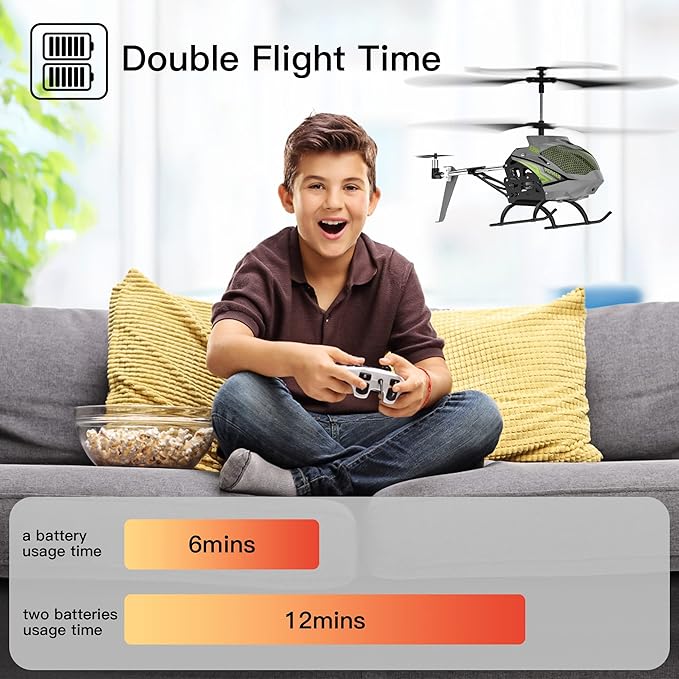 Cheerwing Remote Control HelicopterSYMA S39H RC Helicopter with Altitude Hold and High &amp Low Speed Mode2 BatteriesBig Size Aircraft for Adults Kids(Green)