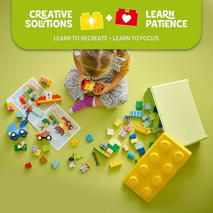 LEGO DUPLO Classic Cars and Trucks Brick Box Building Blocks - Learning &amp Educational STEM Toys for Toddlers Ages 1.5+ Years - Develops Fine Motor Skills - Gift for Toddler Birthday - 10439