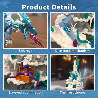 Frosted Dragon Toy Building Set Medieval Castle Buildings Blocks for Adult Teens Kids 8+ Boys Girls DIY Model Building Kits Home Office Decor Birthday 862PCS