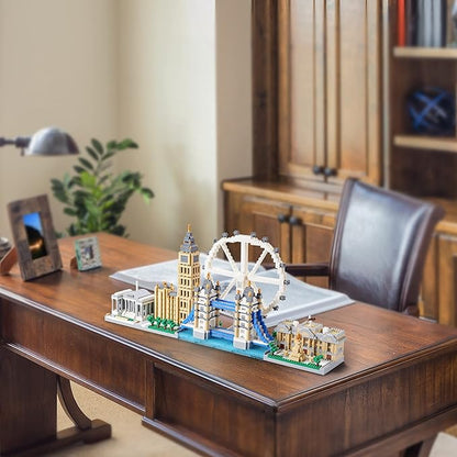 London Skyline Architecture Miniature Building Block Set Architecture Series Model Toy Present for Adults and Children (3430 Pieces)