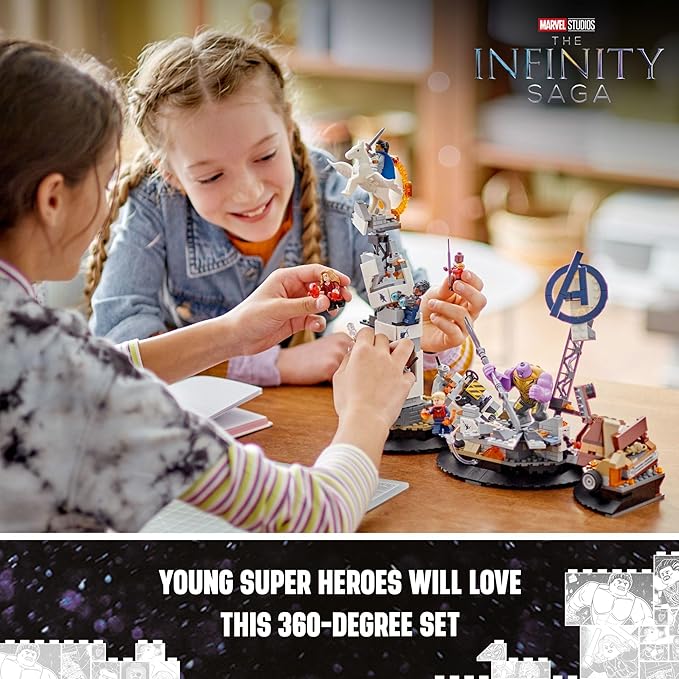 LEGO Marvel Endgame Final Battle 76266 Avengers Model for Build and Display Collectible Playset with 6 Minifigures Including Captain Marvel Idea for Teen Boys Girls and Marvel Fans