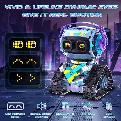 STEM Robot Building Kit for Kids 6-143in1 Remote &amp APP Controlled STEM Rock Robot/Truck/Road Roller Building Toys for Kid433 Pcs Building Blocks Set Birthday Xmas Gift Ideas for Boys Girls