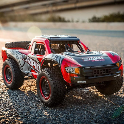 RC Cars 1:14 RC Truck 30 MPH 4WD Remote Control Car All Terrain Trophy Car for Adults Boys Teens Fast 50 Mins Play Off-Road RC Buggy Big Short Course Monster Truck with 2 Batteries (RTR)