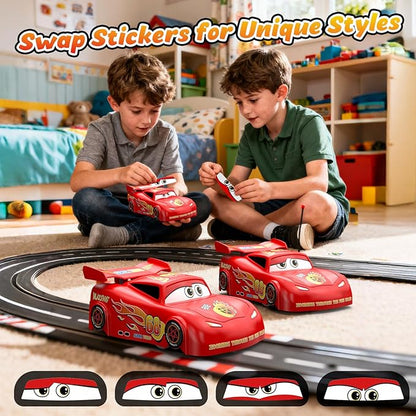 Wall Climbing RC Car Toy with Expression Stickers 360° Rotating Remote Control Stunt Car Rechargeable Toy Car for Kids Boys Girls Ages 3-12 Indoor Gift