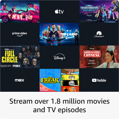 Amazon Fire TV Stick 4K Max streaming device (newest model) with AI-powered Fire TV Search, supports Wi-Fi 6E, free & live TV without cable or satellite