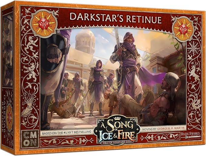 A Song of Ice and Fire Tabletop Miniatures Game Darkstar Retinue Unit Box - Lethal Warriors for Strategic Warfare Strategy Game for Adults Ages 14+ 2+ Players 45-60 Minute Playtime Made by CMON