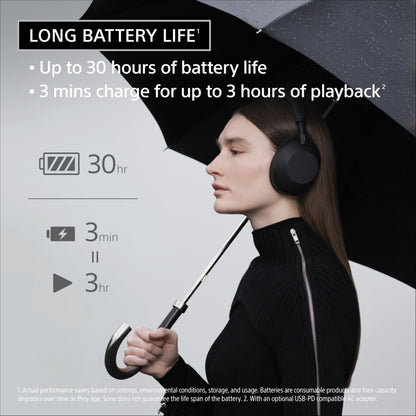 Sony WH-1000XM6 The Best Noise Canceling Wireless Headphones, HD NC Processor QN3, 12 Microphones, Adaptive NC Optimizer, Mastered by Engineers, Studio-Quality, 30-Hour Battery, Midnight Blue