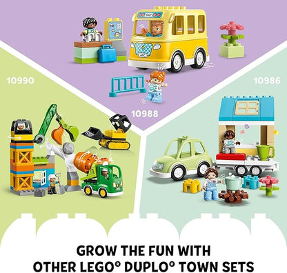 LEGO DUPLO Town Recycling Truck 10987 Building Toy Set Learn Through Play with This STEM Creative Birthday Gift for Toddlers Boys Girls Ages 2+ Comes with 3 Sorting Bins for Recycling