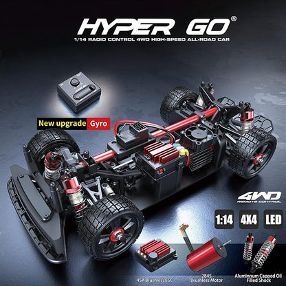 Mjx Hyper go Brushless Rc Cars 14302 4wd Rc Car All-Road RC Drift Car1/14 High Speed Electric Rc Cars Drift for Adults
