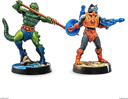 Battleground RPG Expansion Set - Wave 3 Evil Warriors Faction - Includes 2 Character Minis Whiplash and Stinkor Terrain Rules and More - for Ages 14+