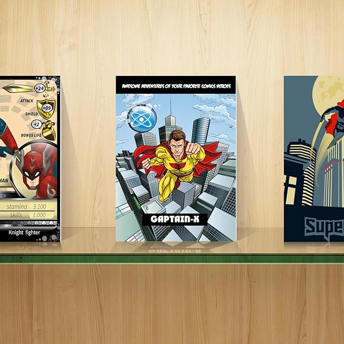 GotPrint Custom Collectors Cards | Add Your Photo Name Stats or Text | Personalized Design | Sports Teams | Baseball | Gaming | Gifts for Kids and Family Rectangle 2.5” x 3.5” 100 Qty