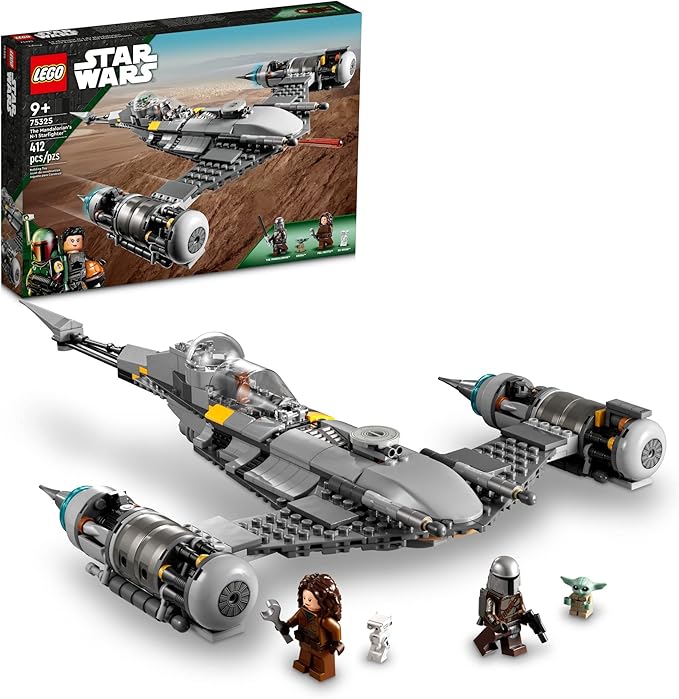 LEGO Star Wars The Mandalorian's N-1 Starfighter 75325 Building Set - The Book of Boba Fett Featuring Baby Yoda Grogu and Droid Toy Figures Birthday Gift idea for Kids Boys &amp Girls Ages 9+