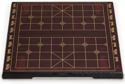 Yellow Mountain Imports Chinese Chess (Xiangqi) Magnetic Travel Board Game Set (12.8-Inch) with Jade-Colored Playing Pieces