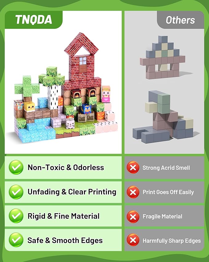 150PCS Magnetic Blocks Magnetic Building Blocks Magnetic Blocks Toys for Kids Blocks Magnet SetSTEM Activities for Kids Ages 3+ Toys for Kids and Teens Building Toys