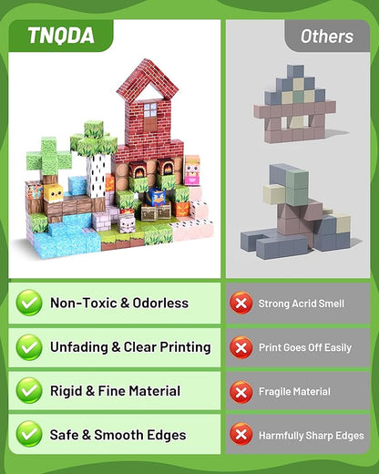 150PCS Magnetic Blocks Magnetic Building Blocks Magnetic Blocks Toys for Kids Blocks Magnet SetSTEM Activities for Kids Ages 3+ Toys for Kids and Teens Building Toys