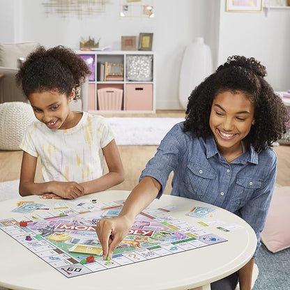 Hasbro Gaming Monopoly Sparkle Edition Board Game Family Games with Glittery Tokens Pearlescent Dice Sparkly Look (Amazon Exclusive)