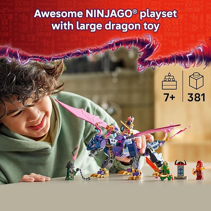 LEGO NINJAGO Rontu The Master Dragon Building Toy - Dragons Rising Model Building Kit for Boys &amp Girls Ages 7+ - Kids Toy W/ 4 Ninja Minifigures &amp Dragon Figurine - Gift Idea for Birthdays -