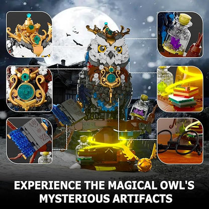 Ideas Magic Owl Flower Animal Building SetCollectible Bird Model Compatible with Lego for Adults Creative Gifts for Adults or Teens Kids 14+ (1288 Pcs)