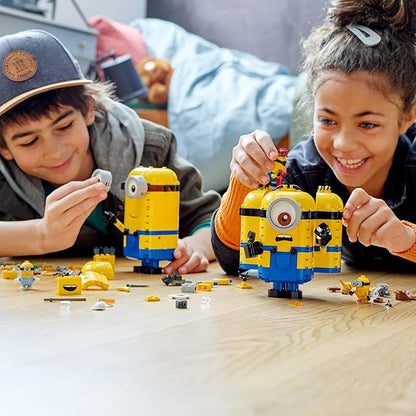 LEGO Minions: Brick-Built Minions and Their Lair (75551) Building Kit for Kids Great Birthday Present for Kids Who Love Minion Toys and Kevin Bob and Stuart Minion Characters New 2020 (876 Pieces)