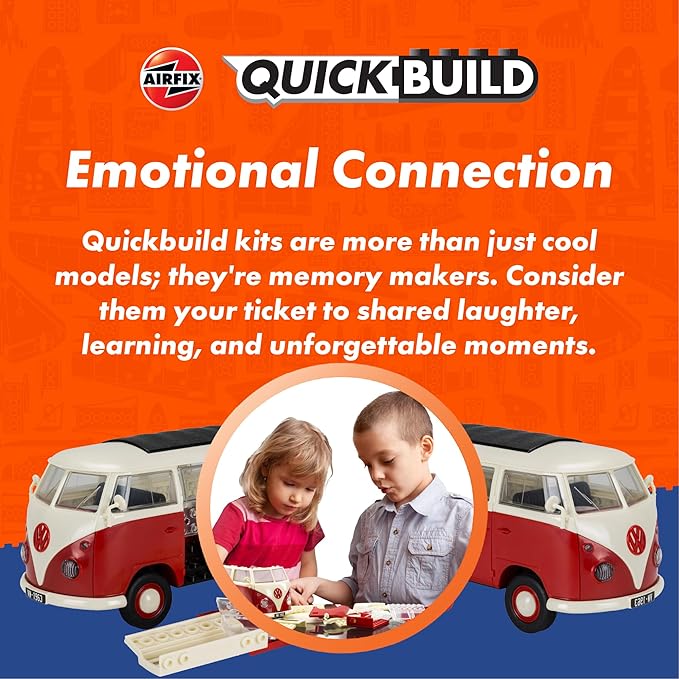 Airfix J6050 Quickbuild Plastic Model Bus Kits - Transport for London New Routemaster - Easy Assembly Snap Together Model Kit Classic Bus for Adults &amp Kids to Build Model Bus Building Toys Set