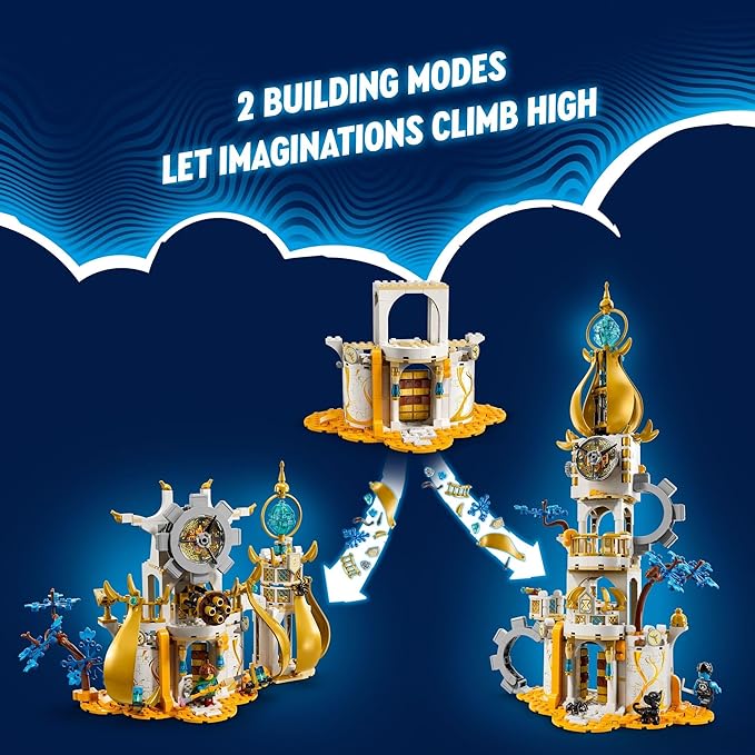 LEGO DREAMZzz The Sandman’s Tower Kids’ Castle Toy Playset with Toy Spider and Bird Fantasy Gift for Girls and Boys Aged 9 and Up 71477
