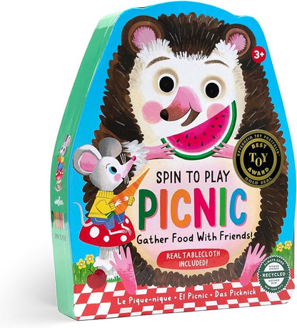 eeBoo: Spin to Play Picnic - Game for Kids Gather Food with Friends Preschool Ages 3+ 2-4 Players 15-25 Min Playing Time