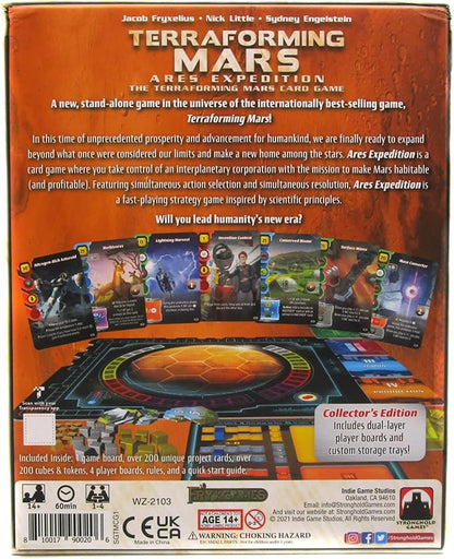 Stronghold Games Terraforming Mars Ares Expedition Card Game Collectors Edition 1 to 4 players Orange