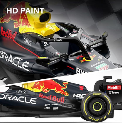 Voltz Toys Authentic Licensed 1:18 F1 RedBull Rb18 Car Remote Control Car - F1 Collection RC car Series for Kids and Adults - 2.4GHz RC Car for Gift (1:18 RedBull Rb18(NO.1))