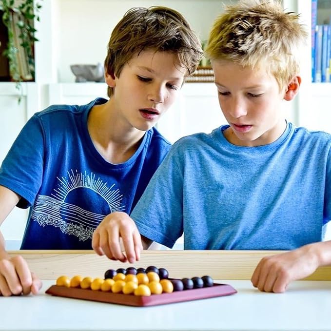 Pylos | Wooden Abstract Strategy Board Game for Kids and Adults | Compete to Stack The Final Ball on The 3D Puzzle Pyramid | Award-Winning Family Game Night Favorite | Ages 8+ | 2 Players | 15 Min