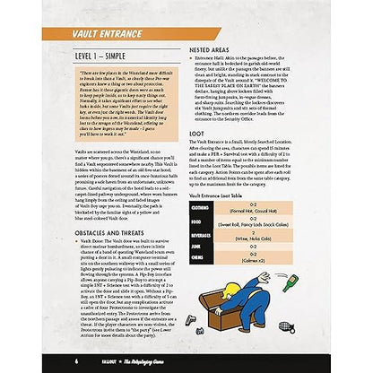 Modiphius Entertainment: Fallout: The Roleplaying Game - Map Pack 1: Vault - RPG Accessory 32 Page Softcover Booklet &amp 4 Double-Sided Poster Maps