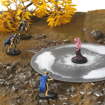 Upgrade AOE Spell Effects Templates for D&ampD 5E - Set of 30 PVC Area of Effect Damage Markers for Tabletop Dungeons and Dragons Pathfinder Warhammer RPG Gaming Accessories